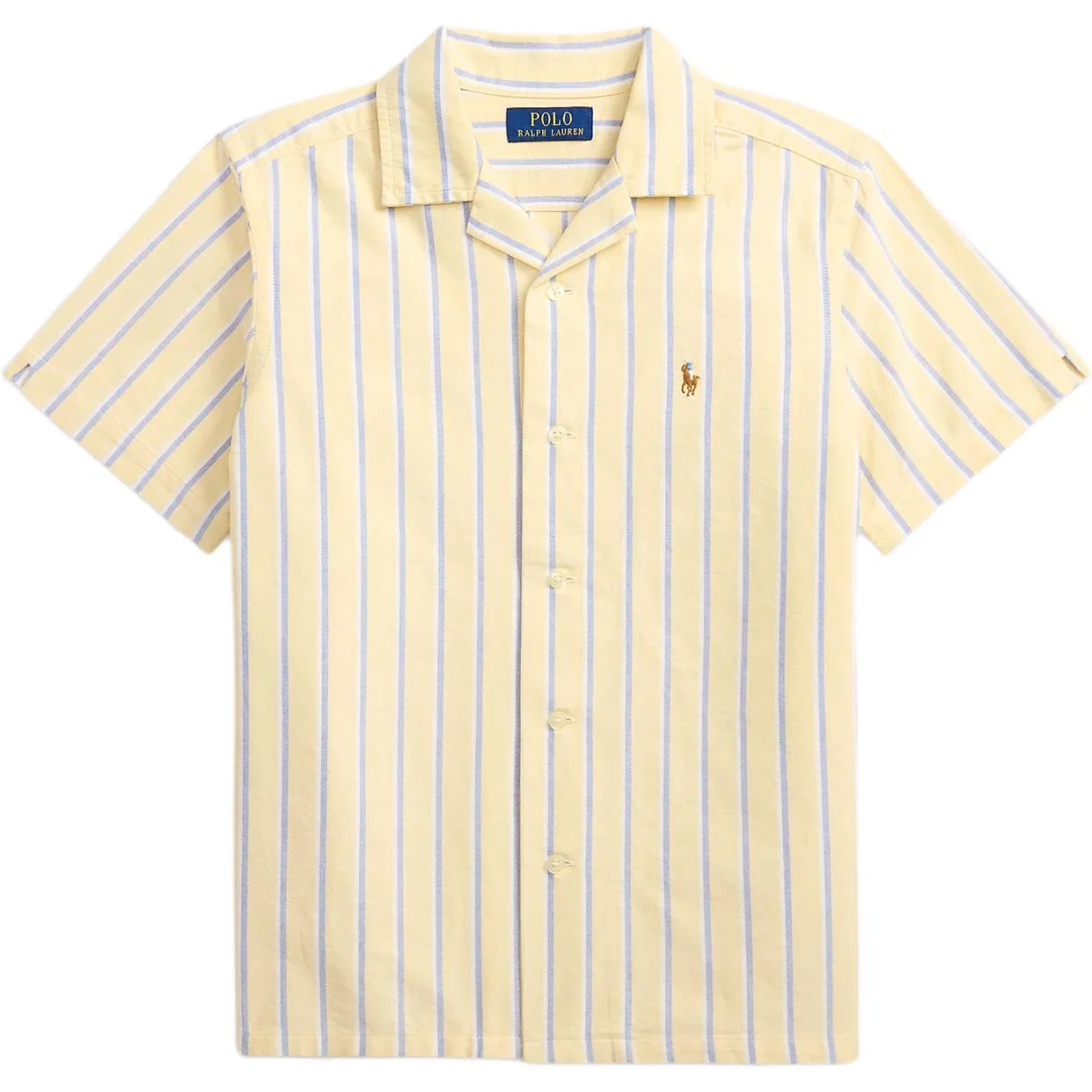Детская повседневная рубашка Polo Ralph Lauren желто-синяя