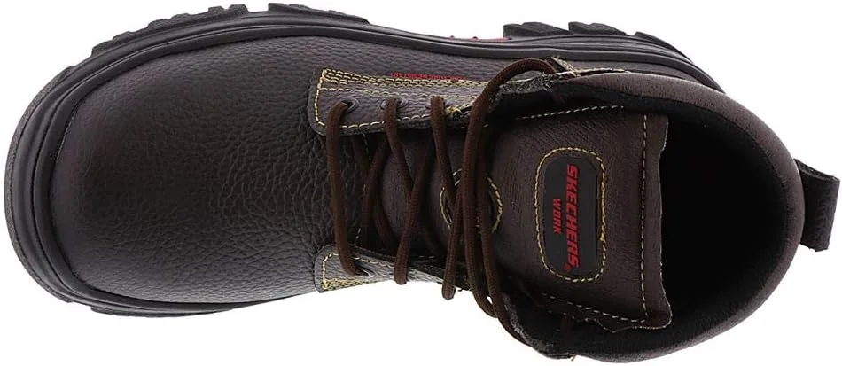 Мужские защитные ботинки Skechers Burgin-sosder, коричневый — фото 3