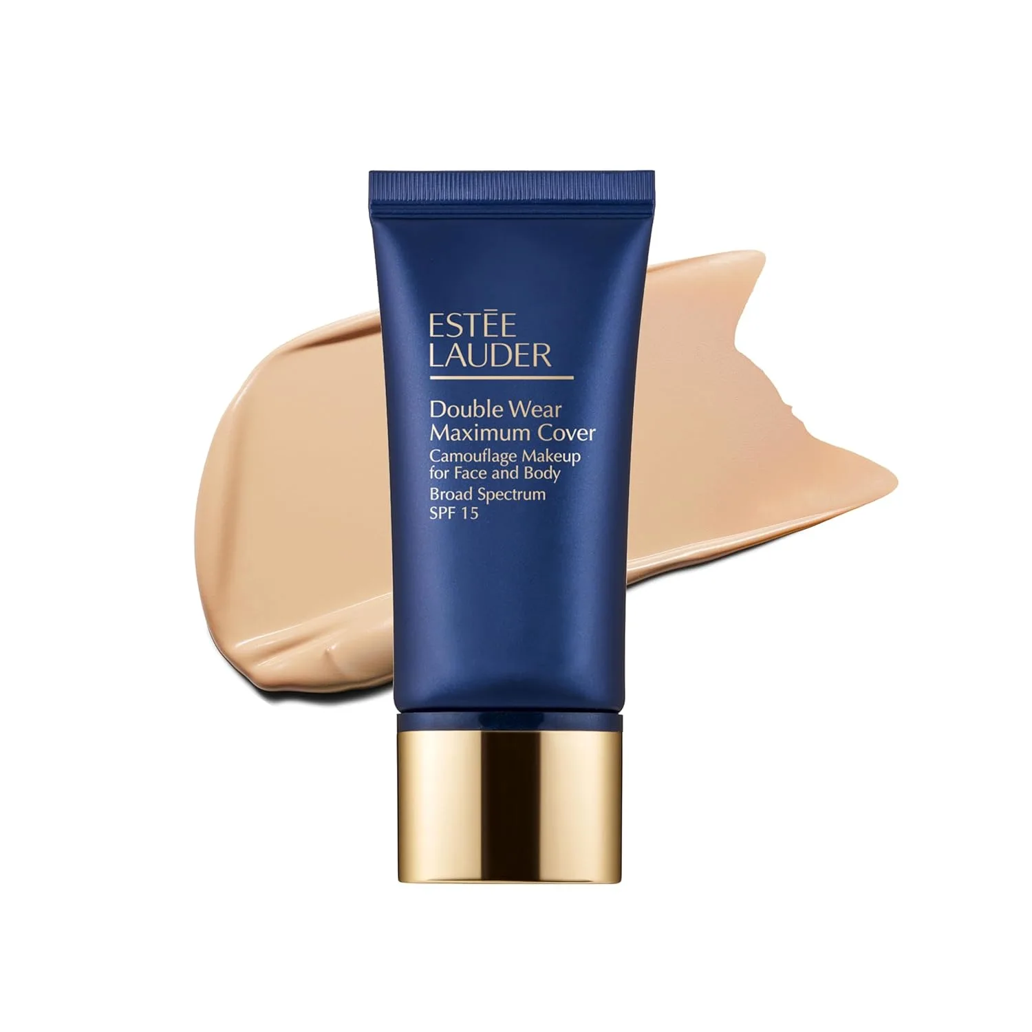 Тональный крем Estée Lauder Double Wear 24-Hour Maximum Cover Camouflage Foundation для лица и тела, SPF 15 | Полное покрытие | Водостойкий макияж для маскировки татуировок, 1,0 жидких унции, 1N1 Ivory Nude - Light with neutral peach undertones