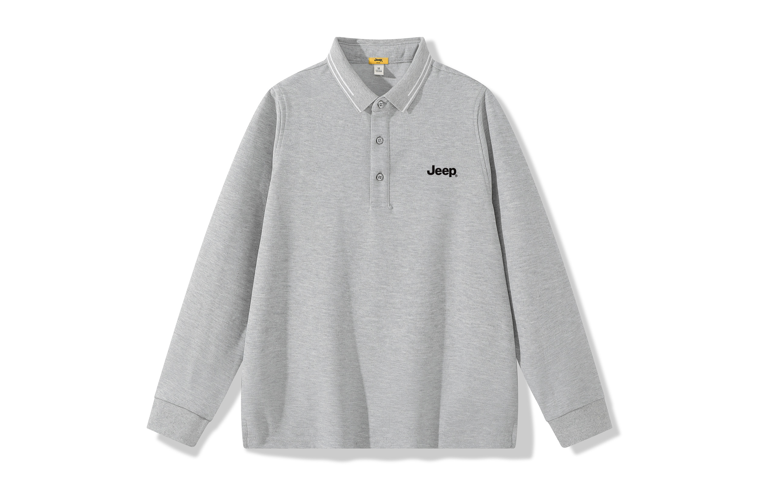 

Футболка-поло Unisex с воротником-поло, умеренно прямого кроя Jeep, светло-серый