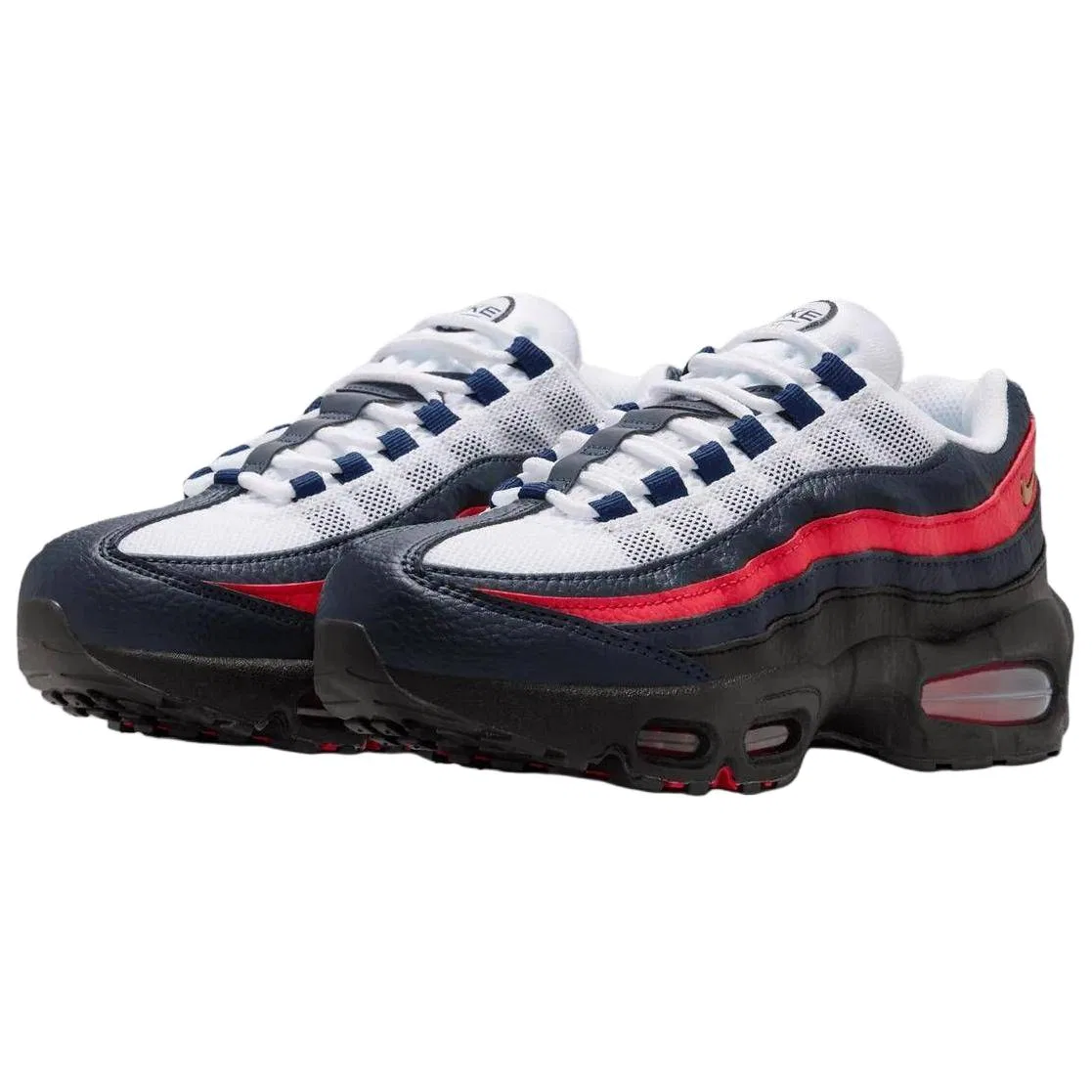 Кроссовки Air Max 95 Low top Kids' Running Shoes White Blue Red Kids' Nike — фото 4