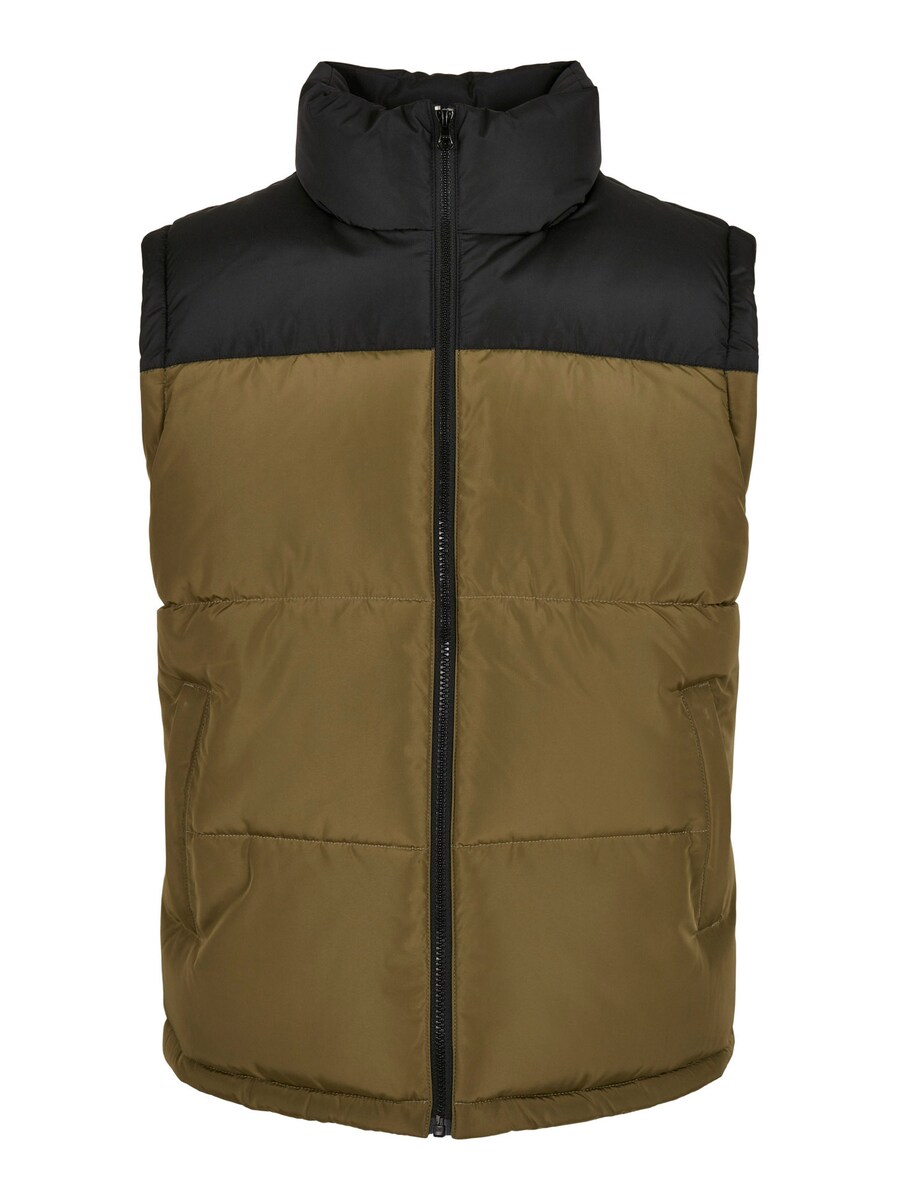 

Жилет Urban Classics Vest, цвет olive/black