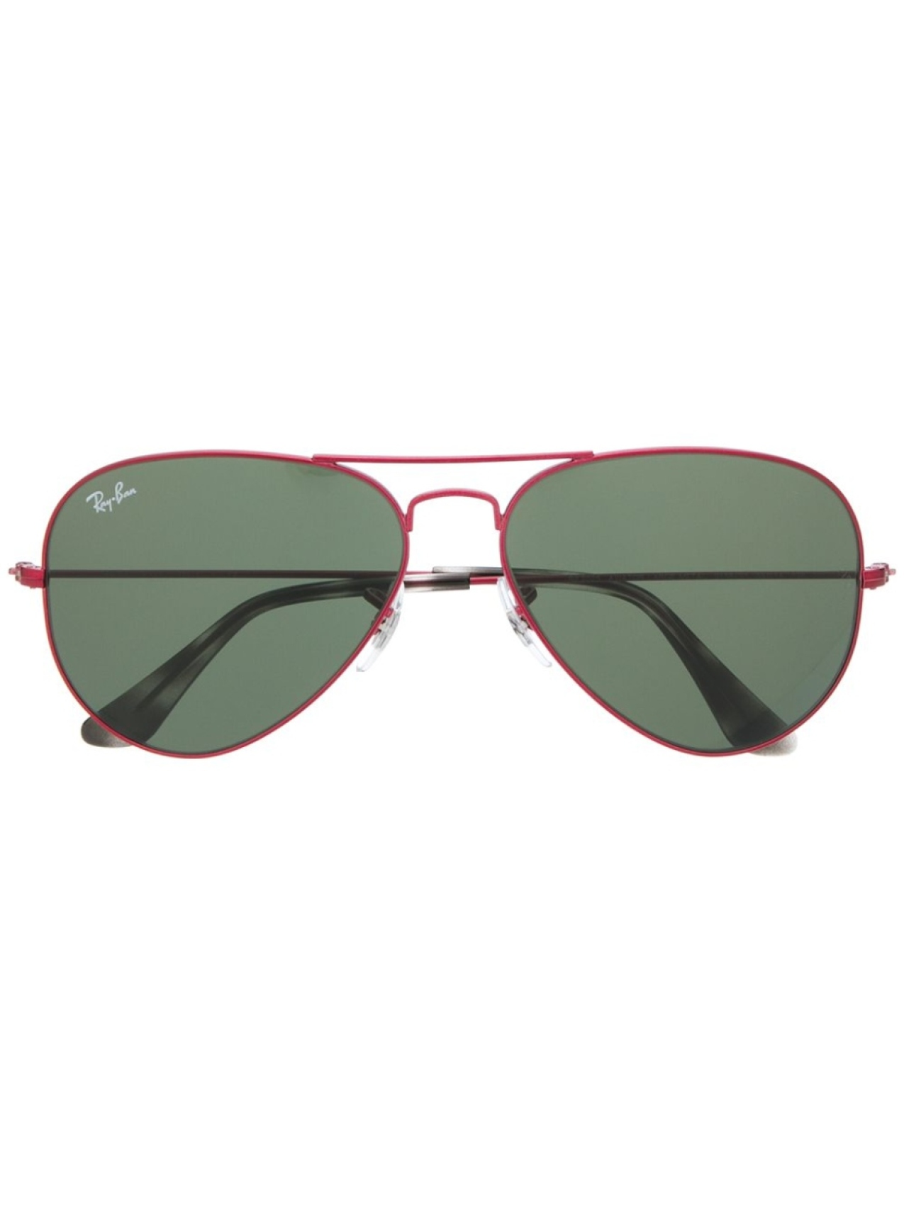 

Ray-Ban солнцезащитные очки-авиаторы, красный