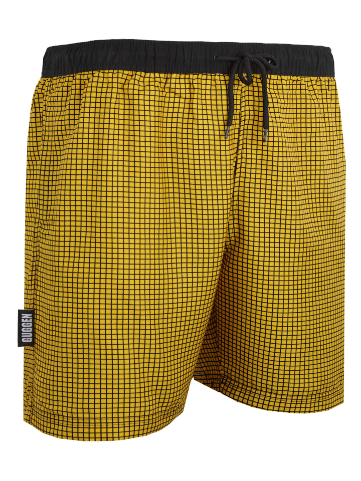 

GUGGEN MOUNTAIN Плавки в клетку желтого цвета