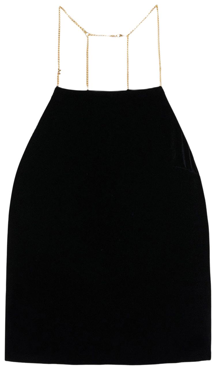 

Топ Palm Angels Chain Velvet Top 'Black', черный