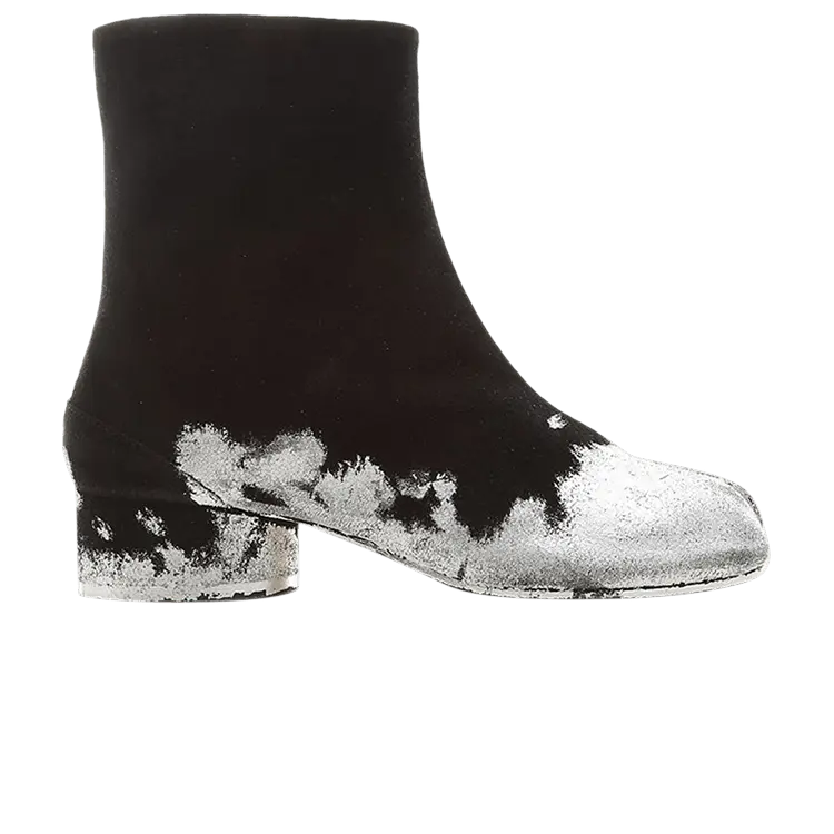 Ботинки Maison Margiela Wmns Tabi Boot 'Painted - Black Silver', черный