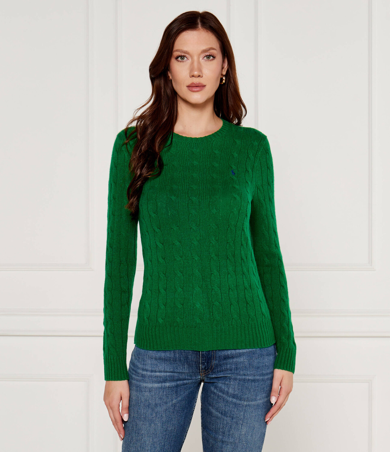 

Свитер POLO RALPH LAUREN JULIANNA Slim Fit, зеленый