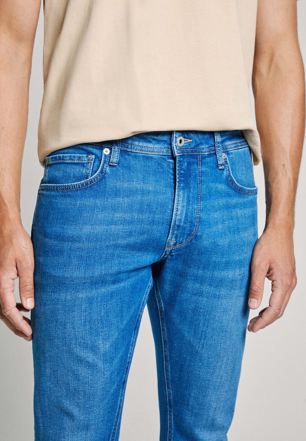 

Джинсы зауженного кроя Pepe Jeans, синий деним