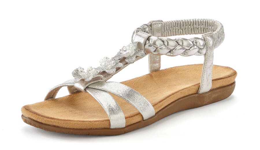 Сандалии LASCANA Sandals, серебряный
