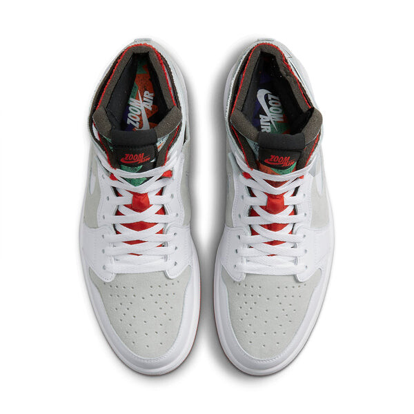Кроссовки 1 высокие zoom комфорт Air Jordan, белый — фото 4