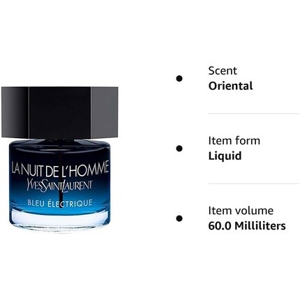 Туалетная вода Yves Saint Laurent La Nuit De L'Homme Blue Electrique — фото 3