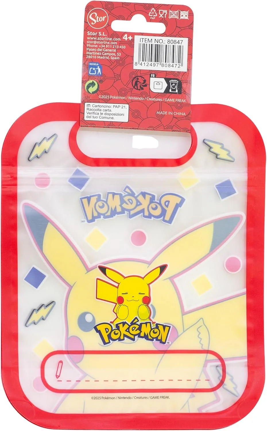 Набор из 4 сумок на молнии Pokemon Blue Team Stor — фото 3