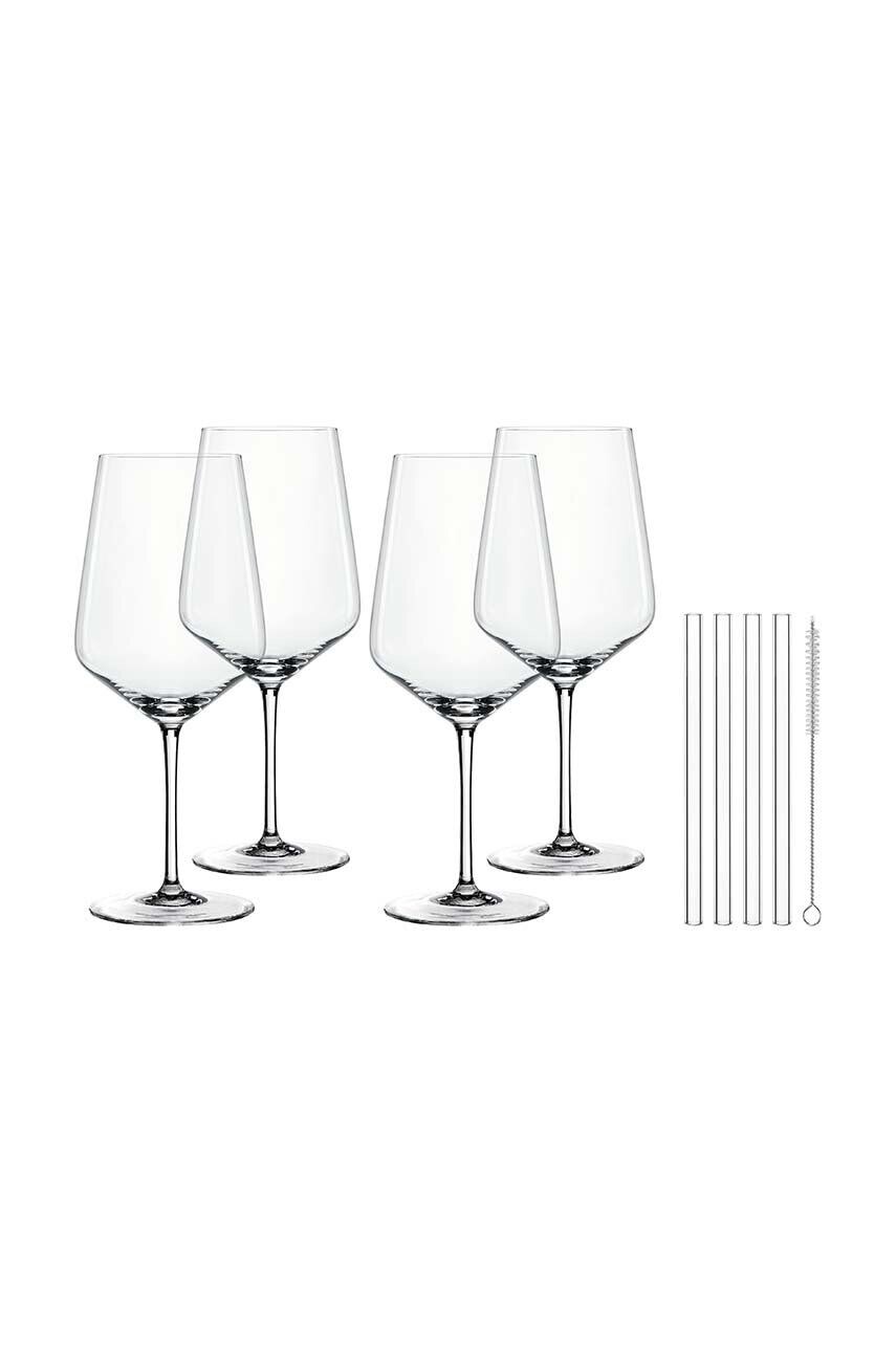 

Набор коктейльных бокалов Nachtmann с трубочками Coctail Spritz, 4 шт, прозрачный