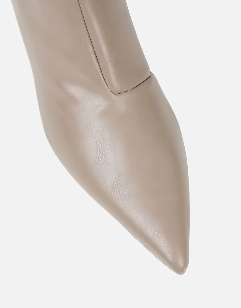 Ботильоны на низком каблуке SIMMI Shoes Lambert серо-коричневого цвета — фото 2