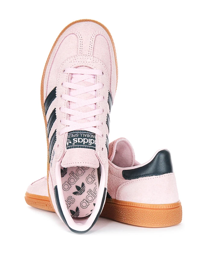 Светло-Розовые женские гандбольные кроссовки Adidas, розовый — фото 4