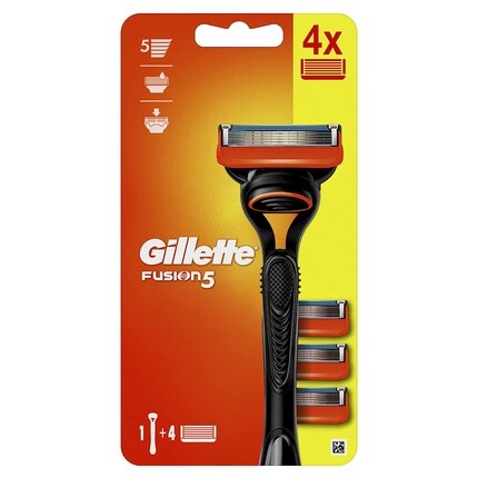 

Мужская бритва Fusion5 с 4 сменными лезвиями - черная, Gillette