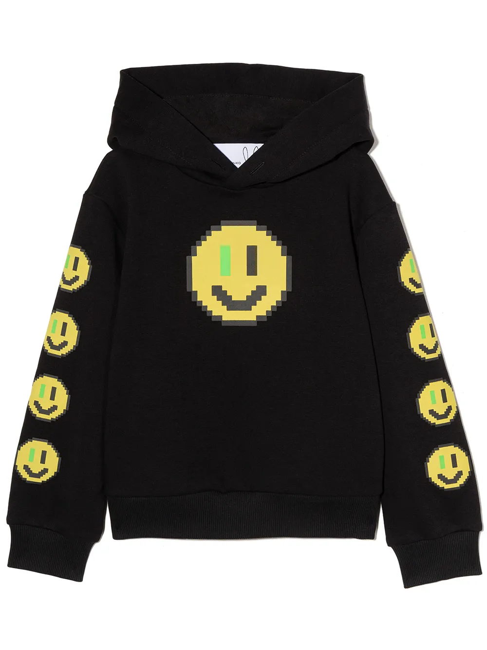 

Худи с принтом Pixel Smiley Natasha Zinko Kids, черный