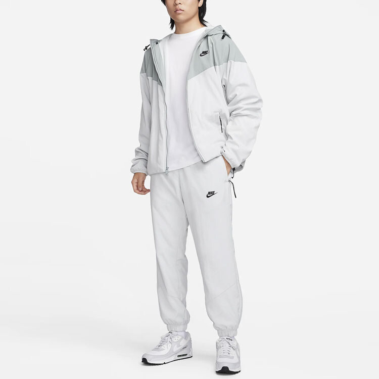 Трикотажные спортивные штаны мужские светло-серебристые Nike, цвет Light Silver — фото 3