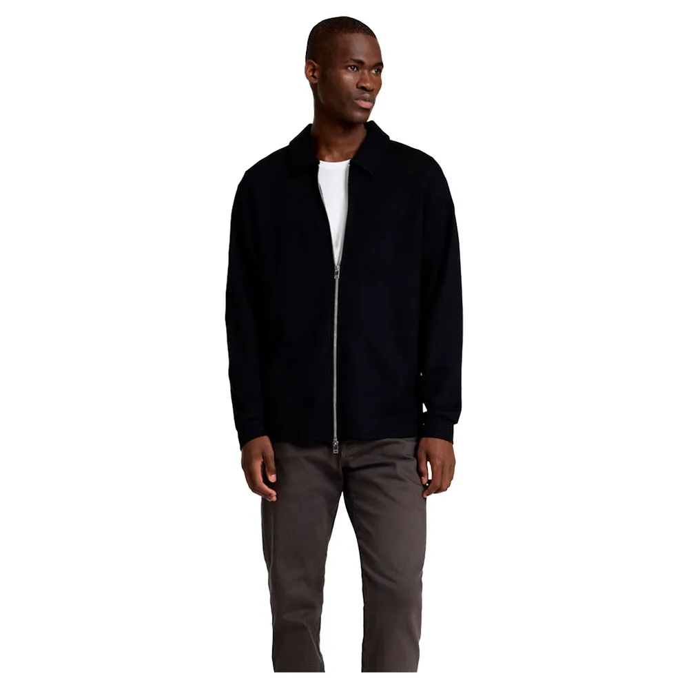 

Толстовка Selected Emanuel Soft full zip, черный