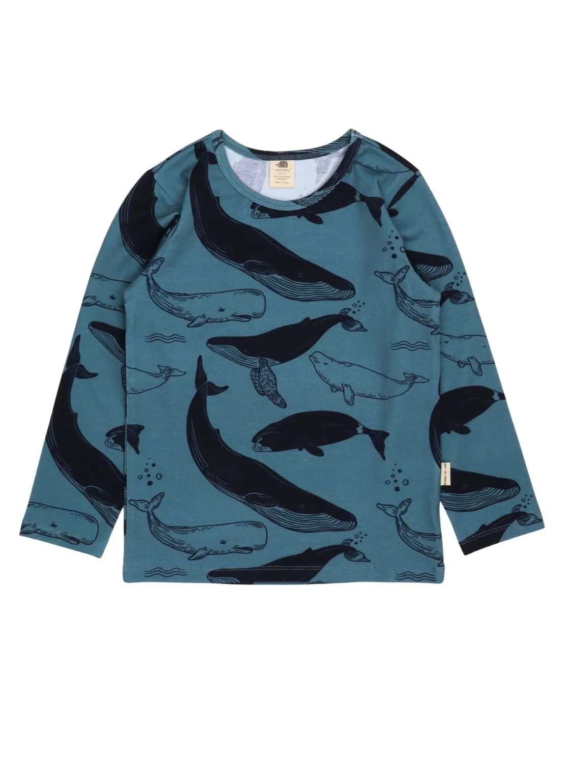 Футболка Walkiddy Whale Friends Shirt синего цвета