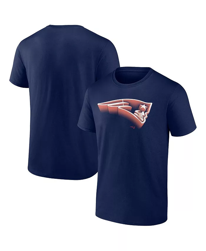 

Мужская футболка New England Patriots Chrome Dimension в синем цвете Fanatics