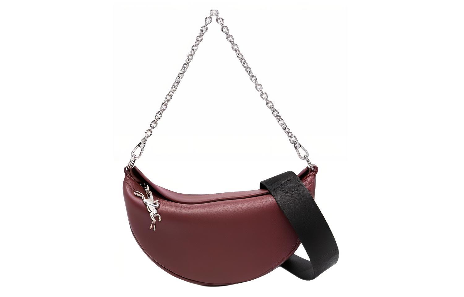 

LONGCHAMP Сумка через плечо с тисненым логотипом и цепным ремнем