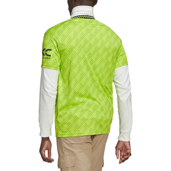 Футболка manchester united 22 23 третья футболка Adidas, зеленый — фото 4