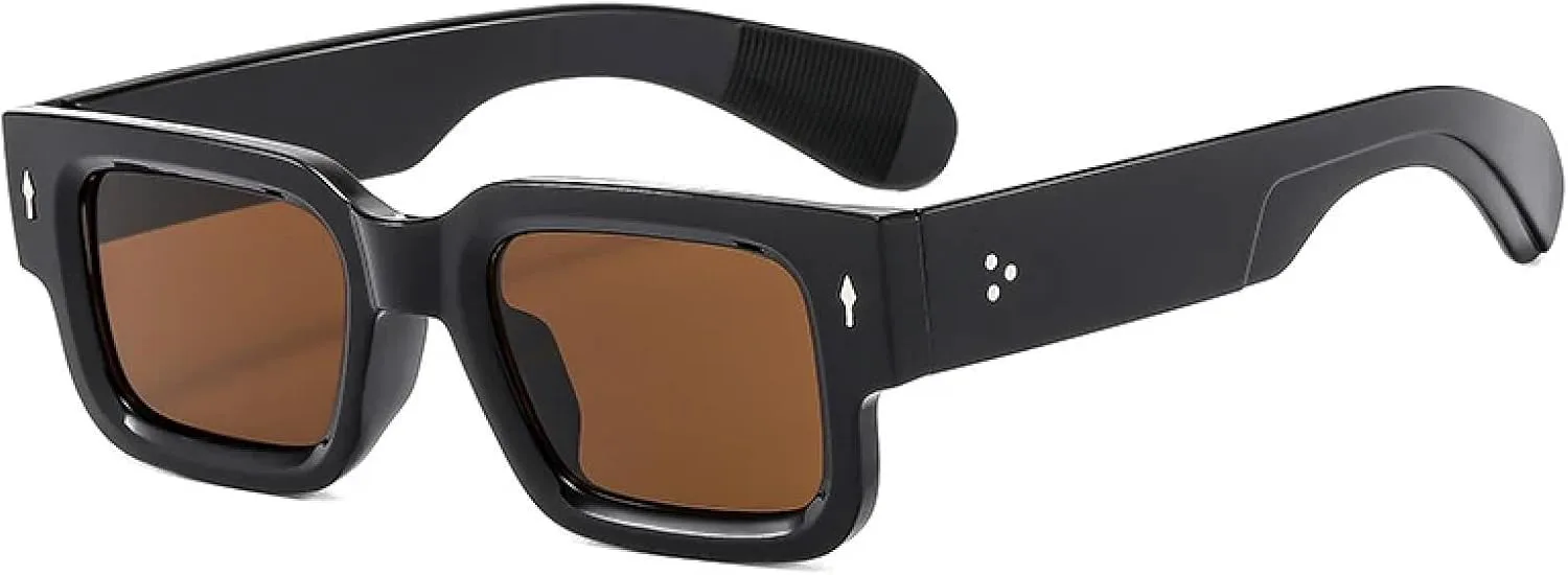 

Модные солнцезащитные очки с заклепками для женщин и мужчин, роскошные очки для активного отдыха и вождения, солнцезащитные очки UV400 generic, Black Brown