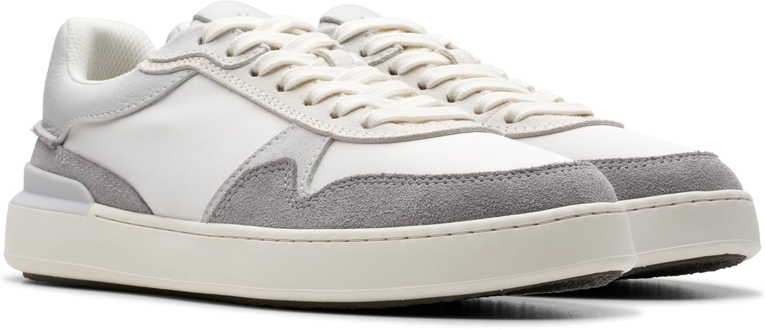 Мужские кроссовки Clarks Courtlite Race, светло-серый — фото 4
