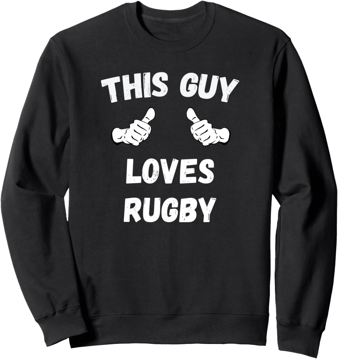

Толстовка с надписью Этот парень обожает регби Funny Rugby Apparel, черный