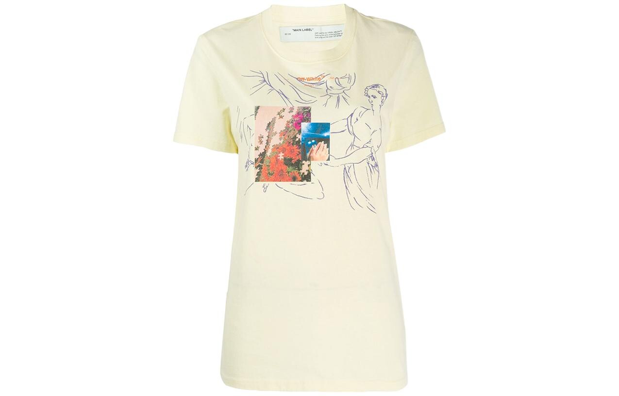 

SS22 Футболка женская бежевая Off-White