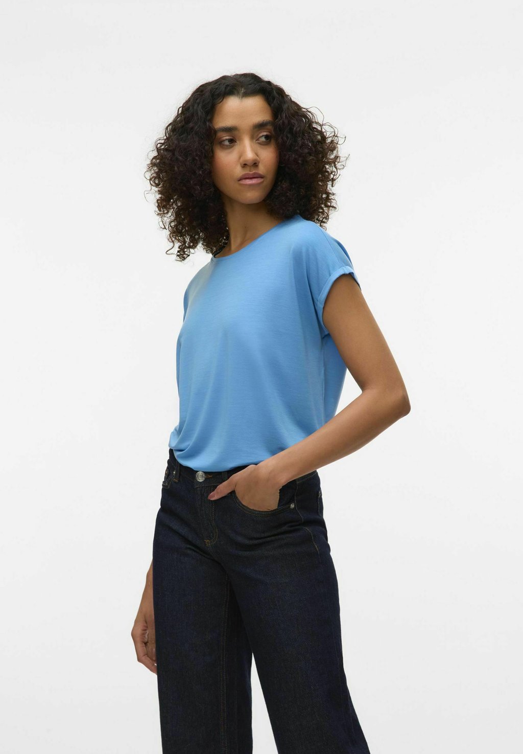 

Базовая футболка VMAVA PLAIN JRS NOOS Vero Moda, синий