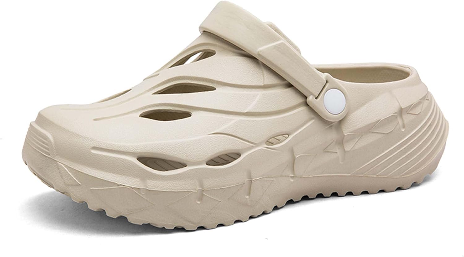 

Удобные домашние тапочки с толстой подошвой и мягким носком, сандалии для улицы, обувь из перфорированного ЭВА Generic, хаки