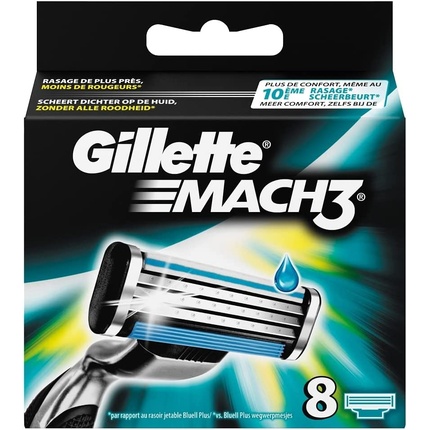 

Лезвия для бритвы Mach3 для мужчин 8 шт Gillette