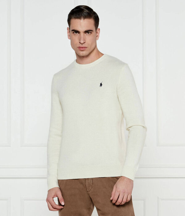 

Шерстяной свитер Regular fit Polo Ralph Lauren, экрю