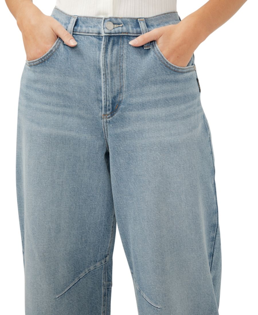 Женские джинсы с высокой посадкой и широкими штанинами Silver Jeans Co, Indigo — фото 4
