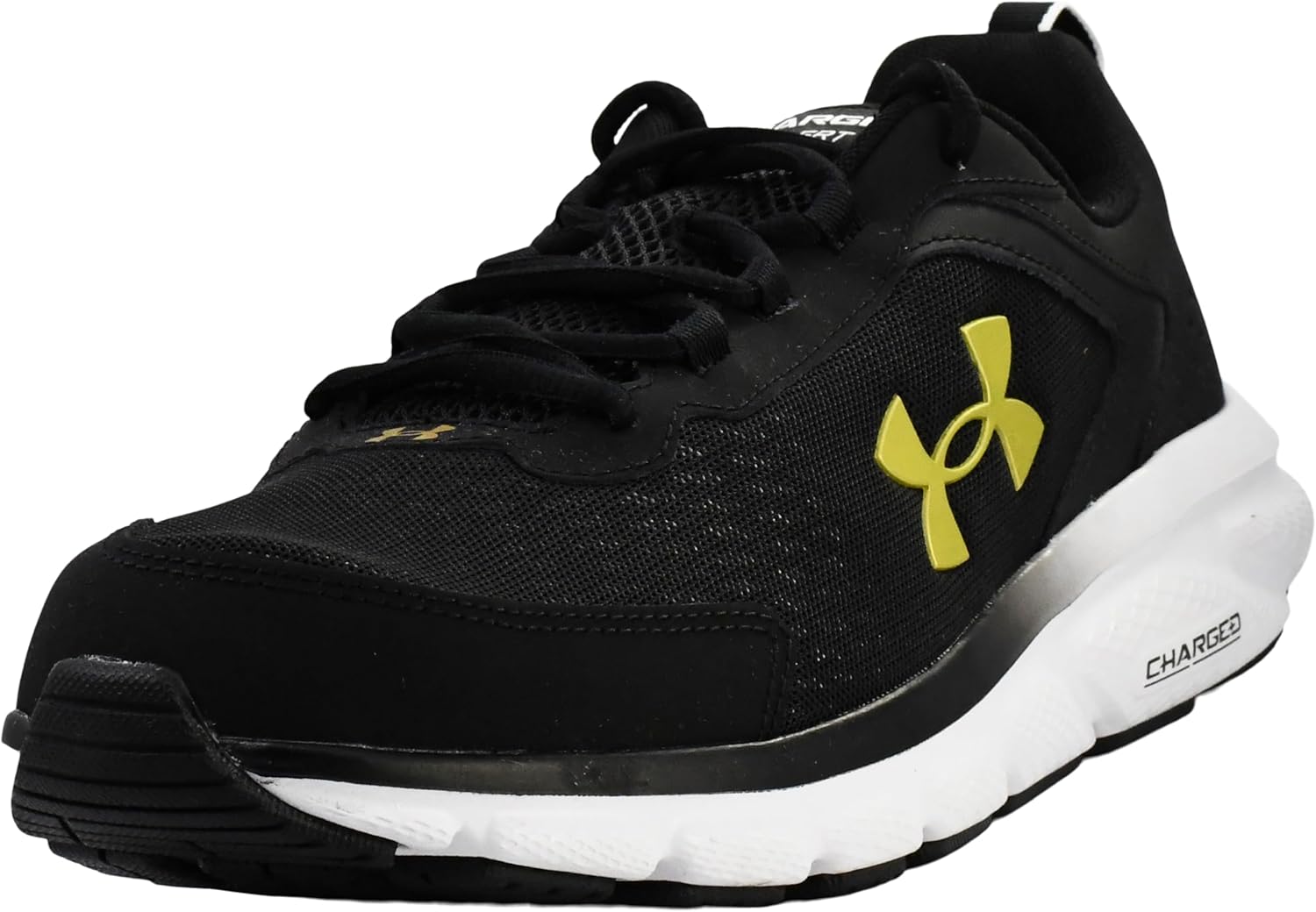 Мужские кроссовки для бега Under Armour Charged Assert 9, черный/белый/золотой