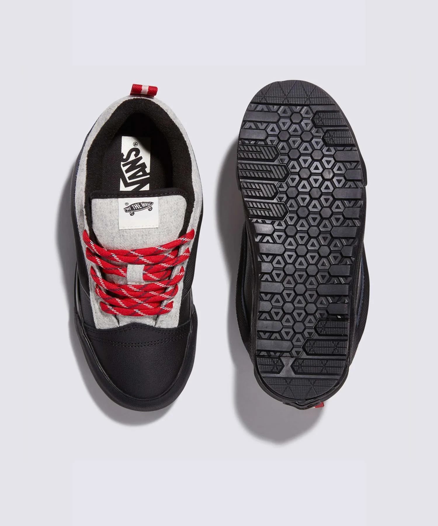 Унисекс кроссовки из кожи и шерсти VANS LX Knu Skool MTE-1 TDC чёрные — фото 3
