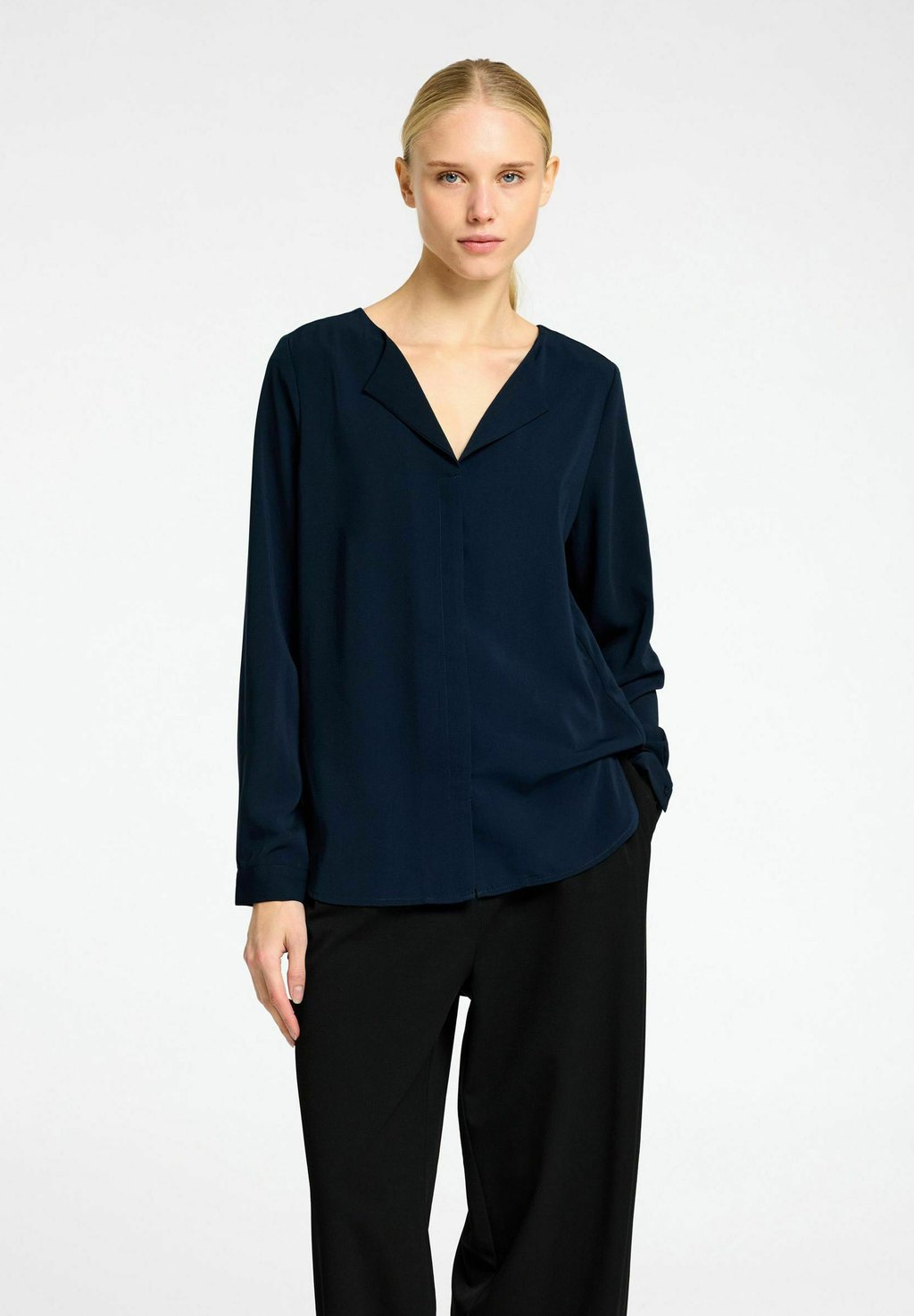 

Блуза LANGARM Selected Femme, синий