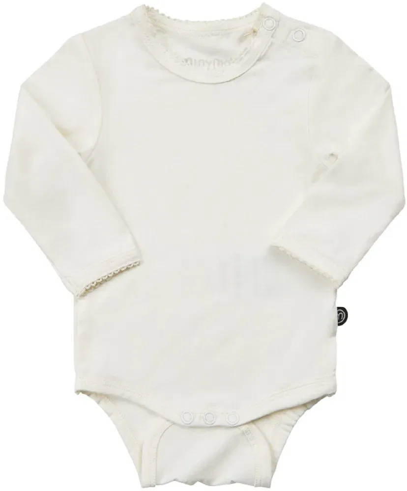 Боди длинный рукав, хлопок, Minymo, белый