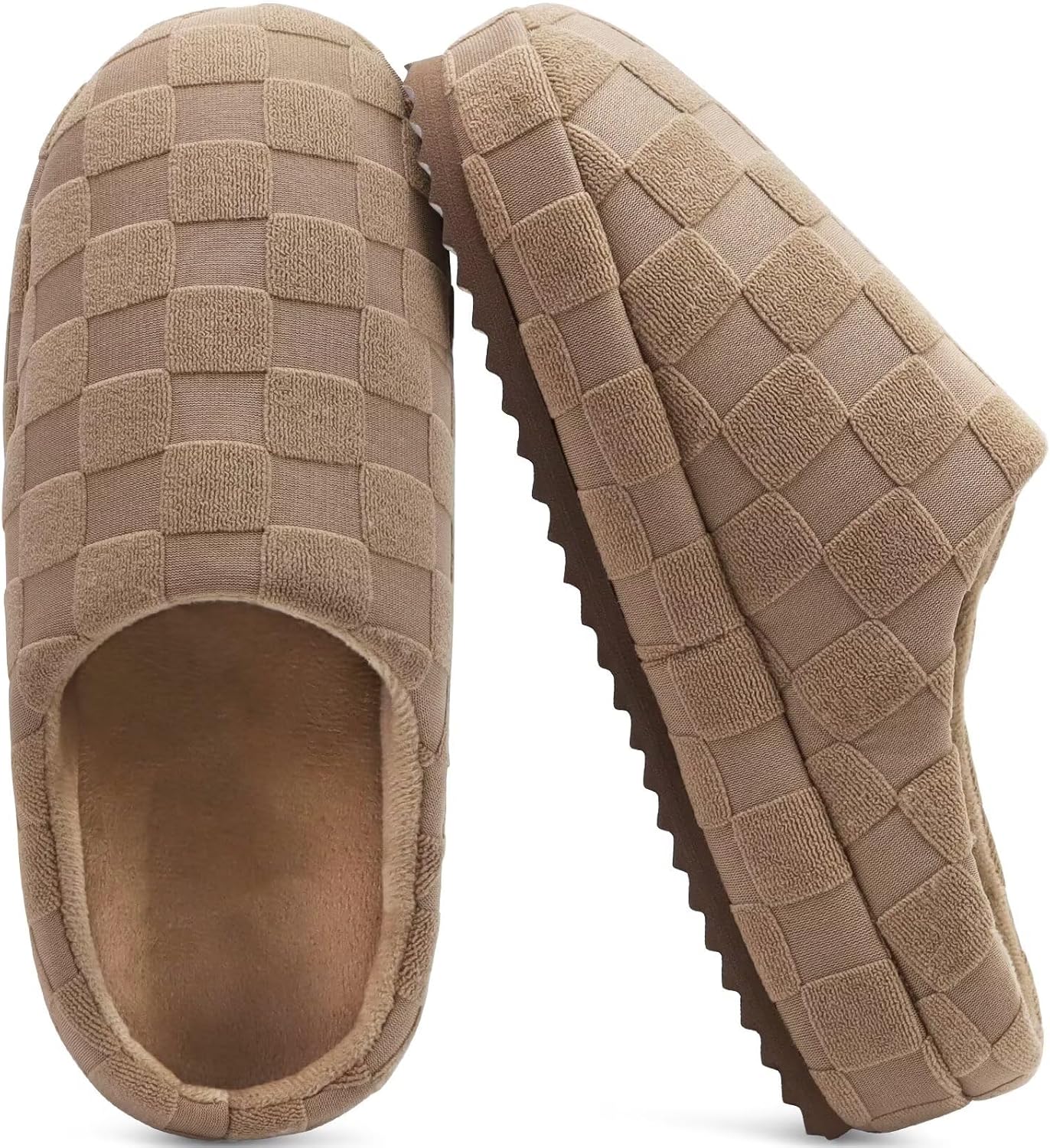 

Мужские домашние тапочки jiajiale, уютные с толстой подкладкой, из мягкой йога-пены, легкие, теплые, слипоны для дома и улицы с твердой резиновой подошвой, хаки