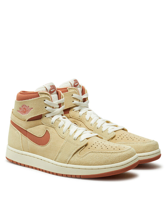 Кроссовки Air Jordan 1 DV1307 Nike, бежевый — фото 2