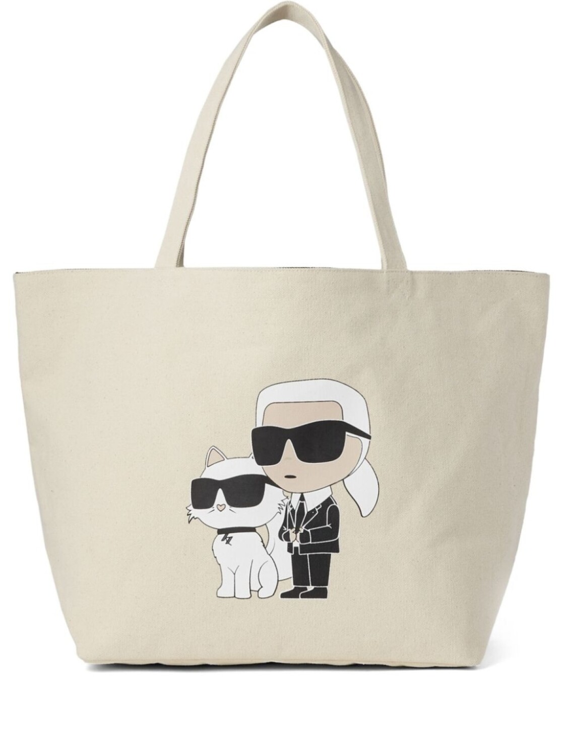 

Karl Lagerfeld сумка-тоут Ikonik Karl & Choupette, нейтральный цвет