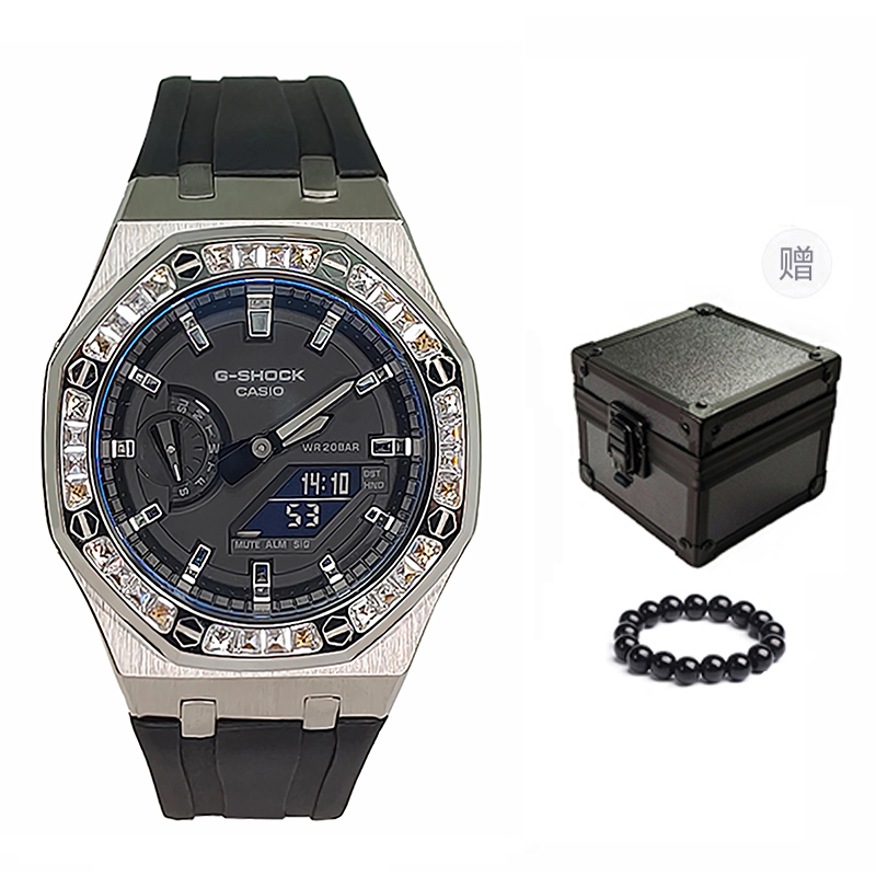 

Мужские часы CASIO Liquid Crystal/Analog Dual Display Series 44 мм черные