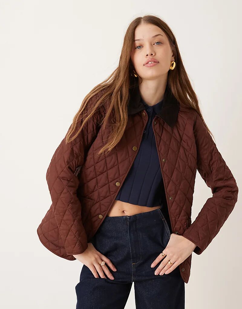

Стеганая куртка Annandale насыщенного коричневого цвета Barbour