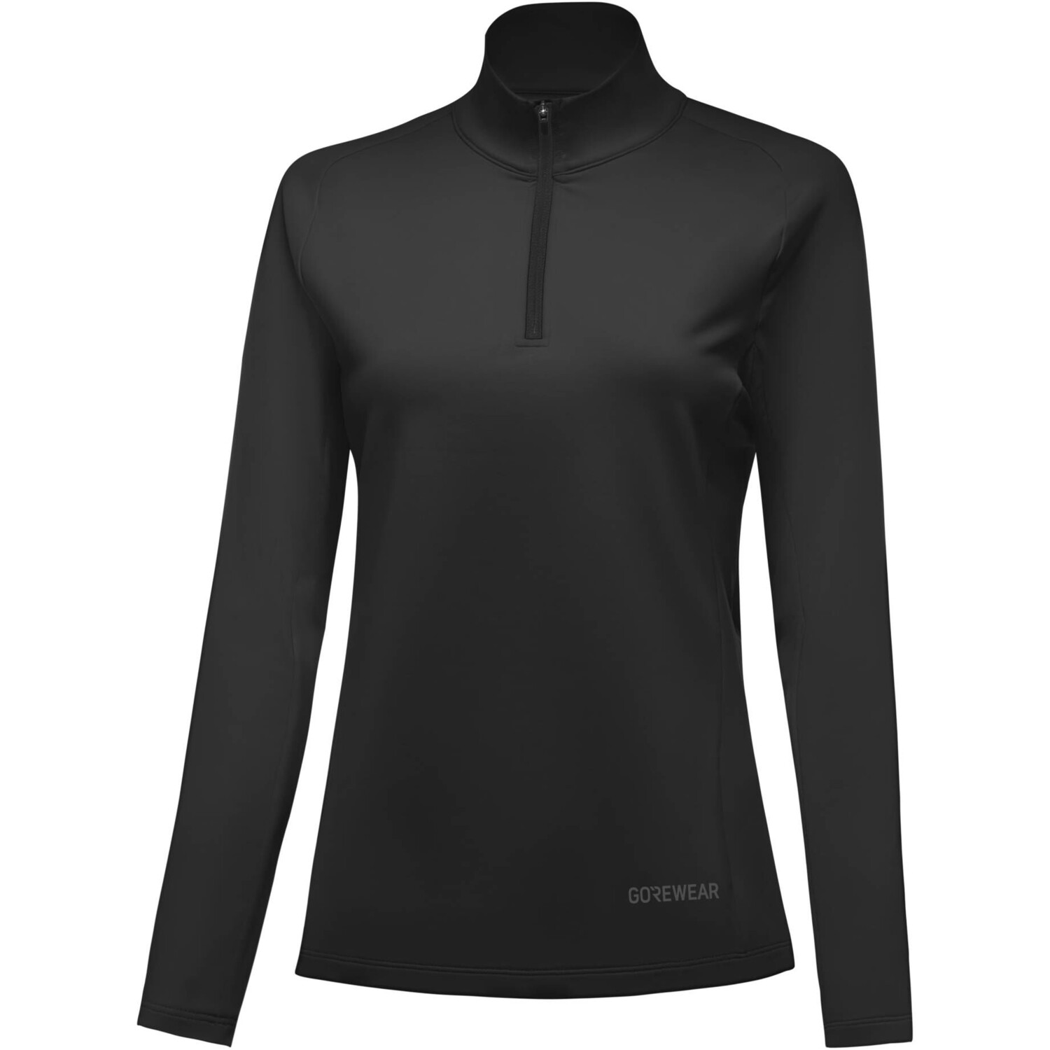 

Рубашка для бега на каждый день, молния средней длины 1/4 Gorewear, черный