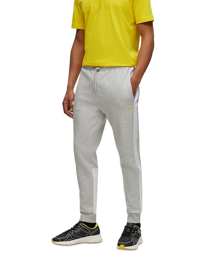 

Брюки-джоггеры Hadiko Regular Fit BOSS, серый