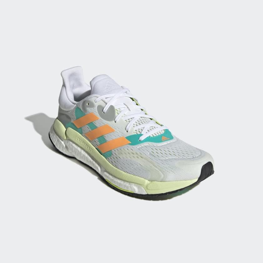 Мужские низкие кроссовки adidas Solar Boost 4, белый/оранжевый/мятный — фото 4