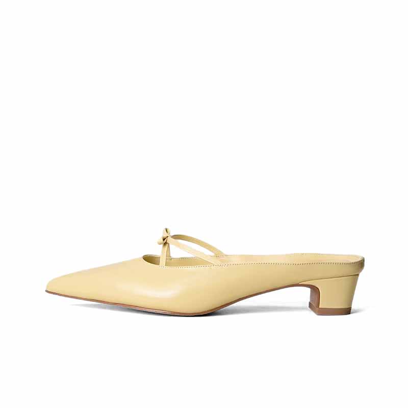 SHOEMAKER QUEEN Женские противоскользящие тапочки с закрытым носком желтые, цвет Yellow