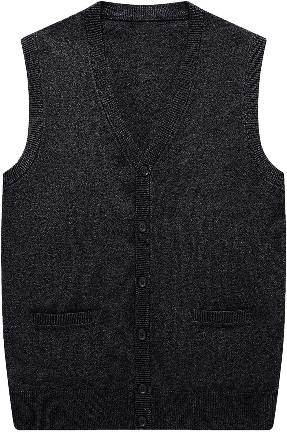 Мужской кардиган V-образным вырезом, кабельная вязка, Regular Fit — фото 4
